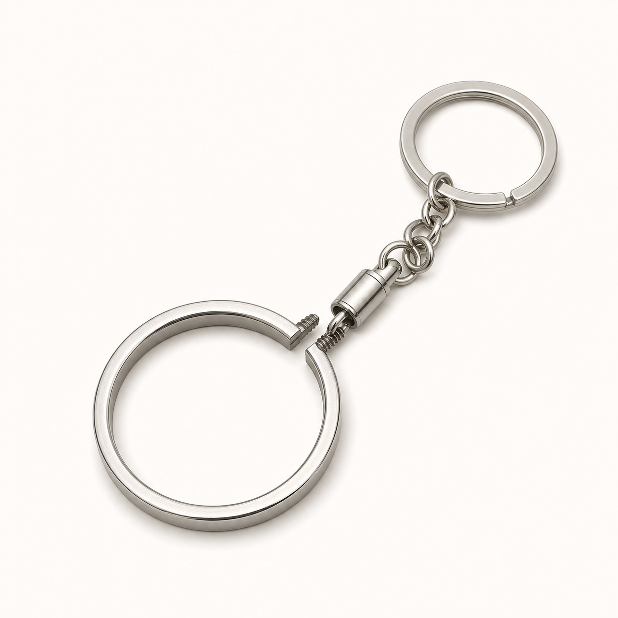 Universal Commemorative Coin Keychain Holder – Vintage Metal Coin Display Key Ring