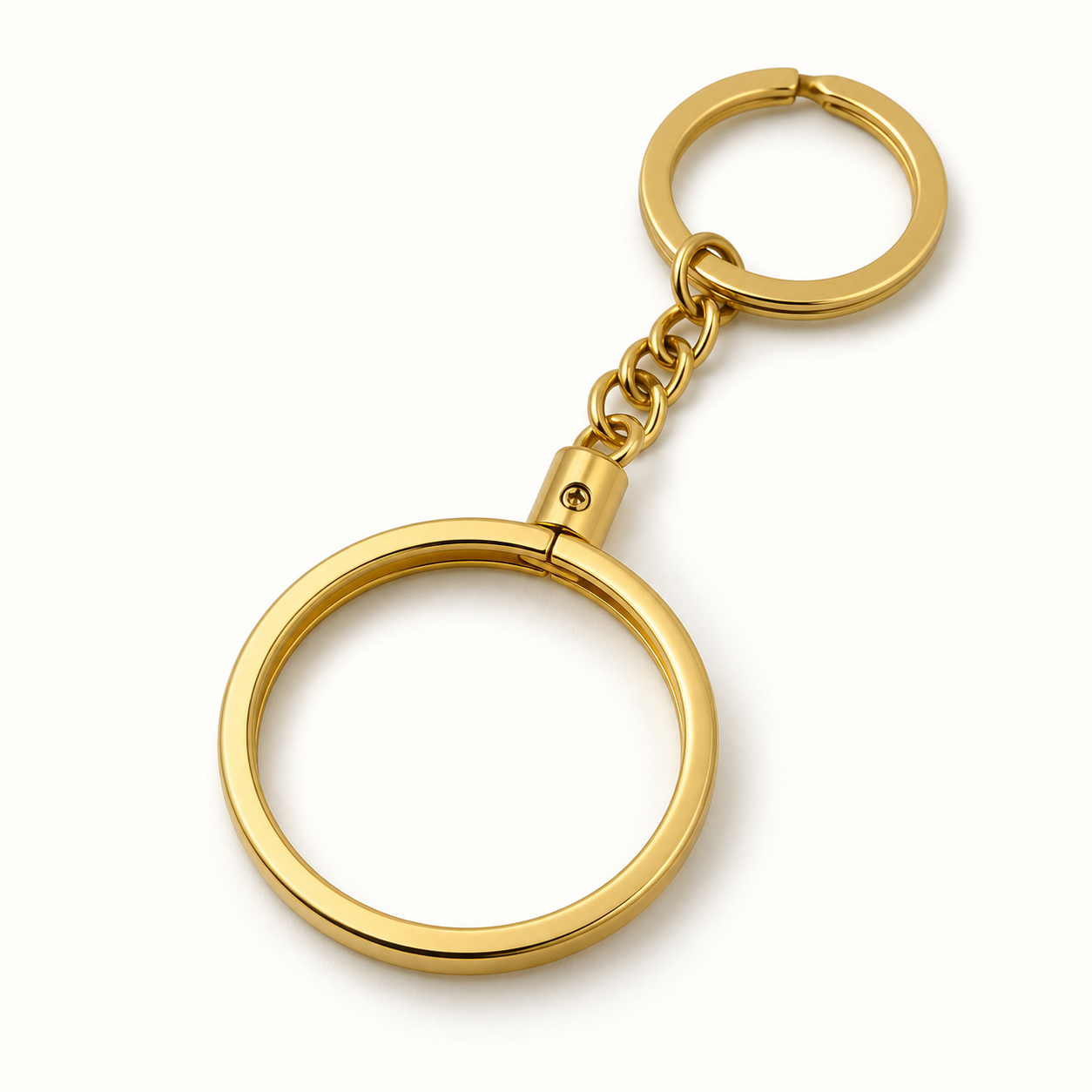 Universal Commemorative Coin Keychain Holder – Vintage Metal Coin Display Key Ring